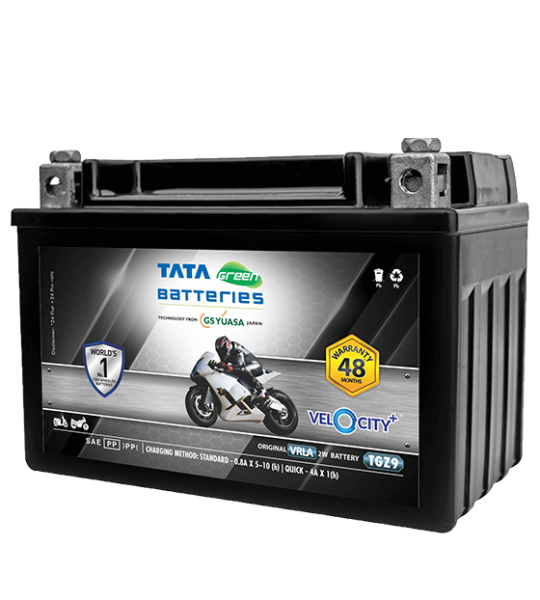 2Wheeler TGZ9 Velocity Plus - Batteries -VRLA