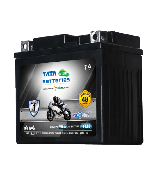 2Wheeler Batteries -VRLA - Velocity Plus - YTZ5