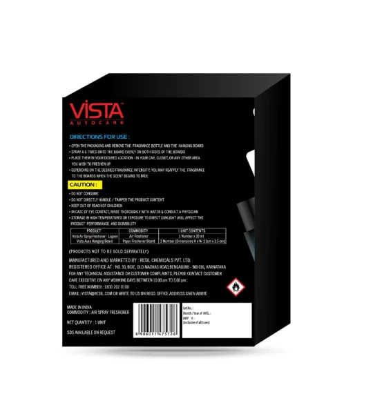 Vista Aura Hanging Air Freshener - Lagoon
